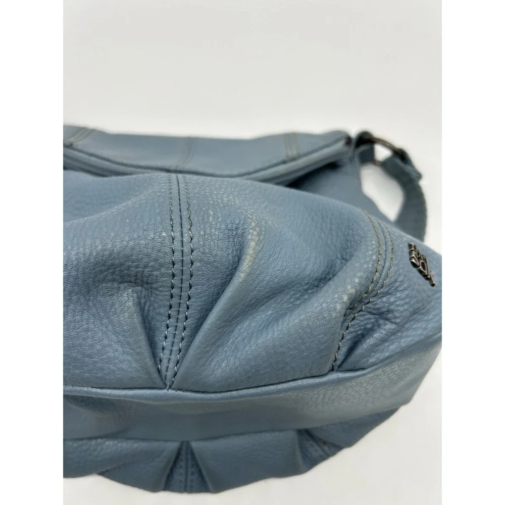 The Sak Deena Flap Crossbody Bag‎ Leather  Blue Boho Slouchy Messenger